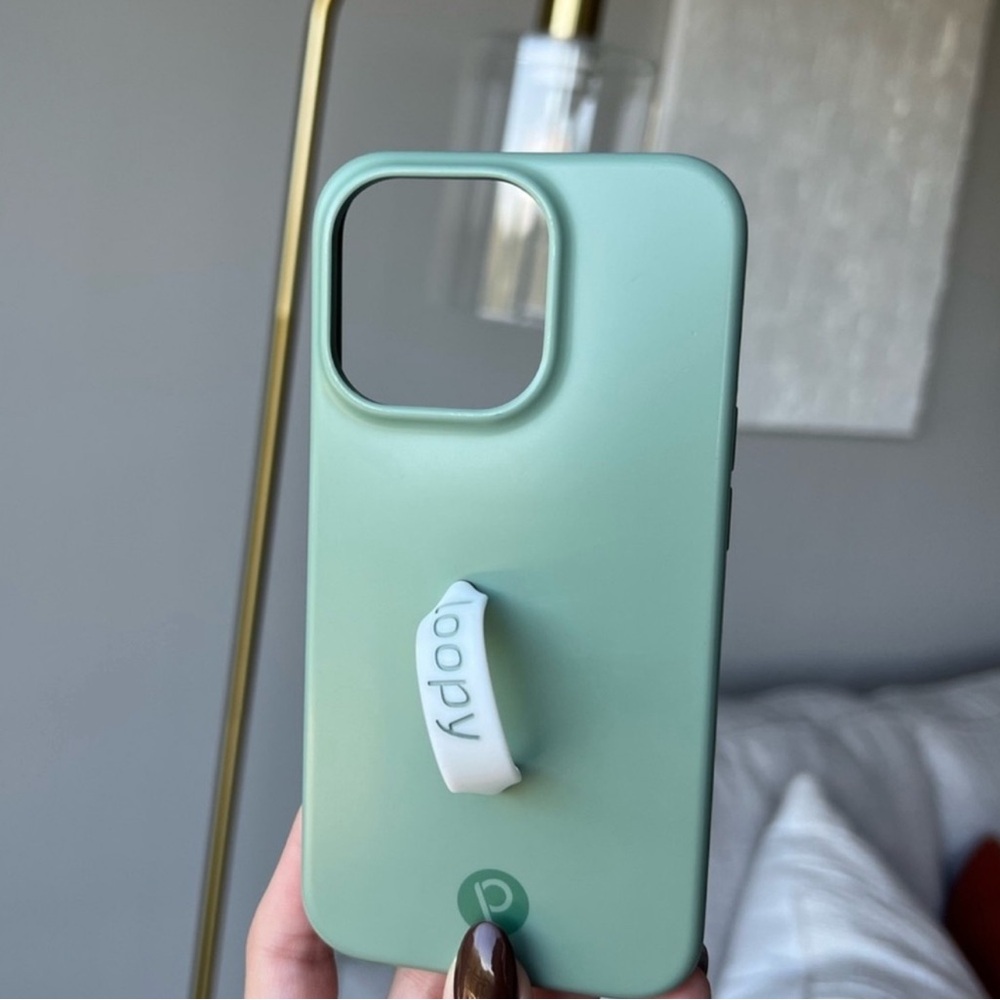 Loopy Green iPhone Case with Loop